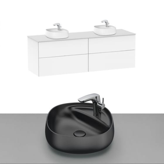 Image of Roca Beyond Wall Hung Vanity Unit With Countertop Basin