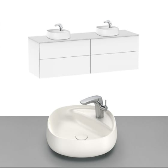 Image of Roca Beyond Wall Hung Vanity Unit With Countertop Basin