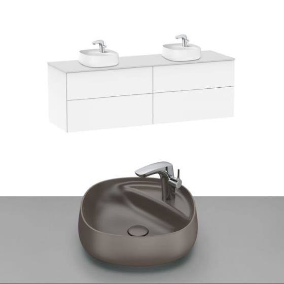 Image of Roca Beyond Wall Hung Vanity Unit With Countertop Basin