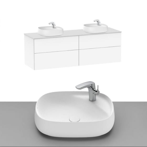 Image of Roca Beyond Wall Hung Vanity Unit With Countertop Basin