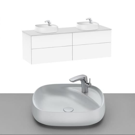 Image of Roca Beyond Wall Hung Vanity Unit With Countertop Basin