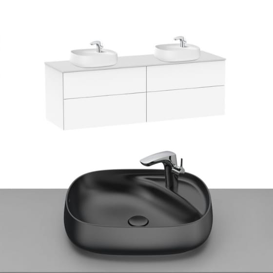 Image of Roca Beyond Wall Hung Vanity Unit With Countertop Basin