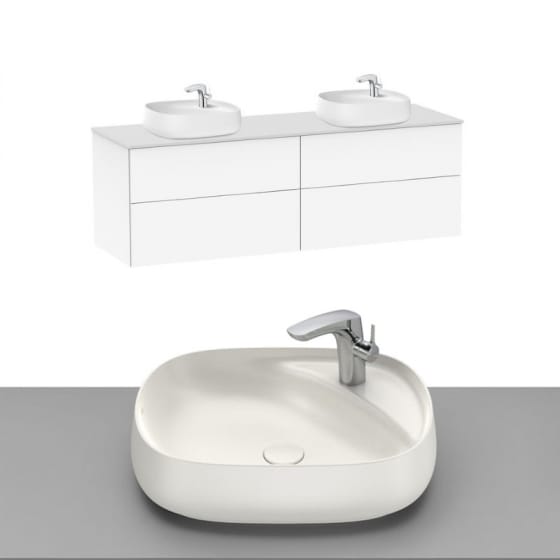 Image of Roca Beyond Wall Hung Vanity Unit With Countertop Basin