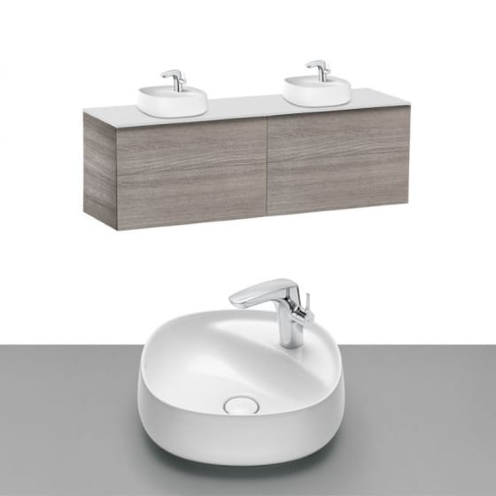 Image of Roca Beyond Wall Hung Vanity Unit With Countertop Basin