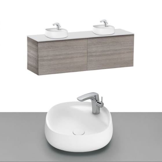 Image of Roca Beyond Wall Hung Vanity Unit With Countertop Basin