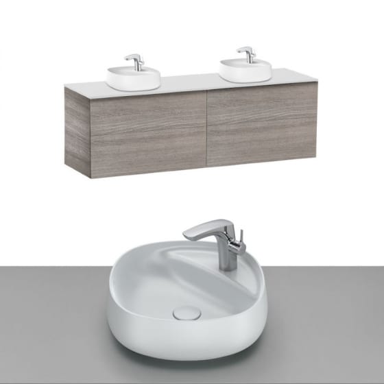 Image of Roca Beyond Wall Hung Vanity Unit With Countertop Basin