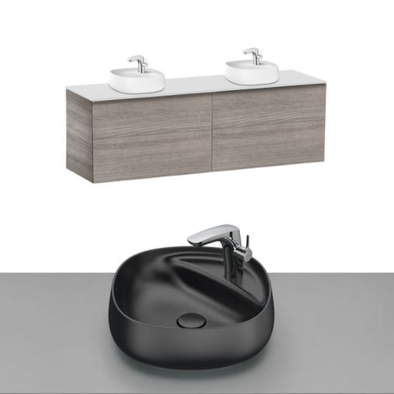 Image of Roca Beyond Wall Hung Vanity Unit With Countertop Basin