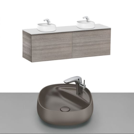 Image of Roca Beyond Wall Hung Vanity Unit With Countertop Basin