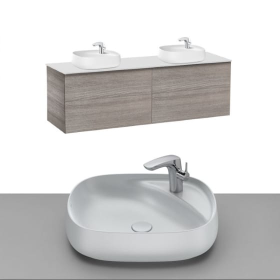 Image of Roca Beyond Wall Hung Vanity Unit With Countertop Basin