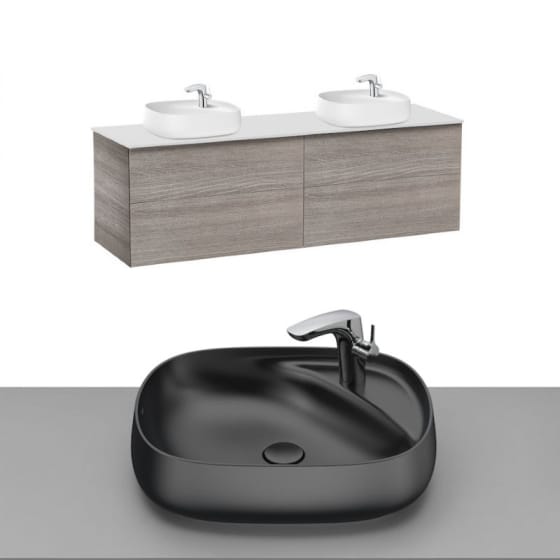 Image of Roca Beyond Wall Hung Vanity Unit With Countertop Basin