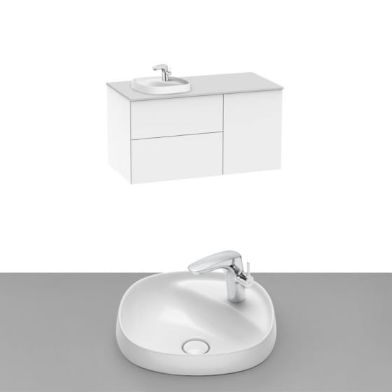 Image of Roca Beyond Wall Hung Vanity Unit With Inset Basin