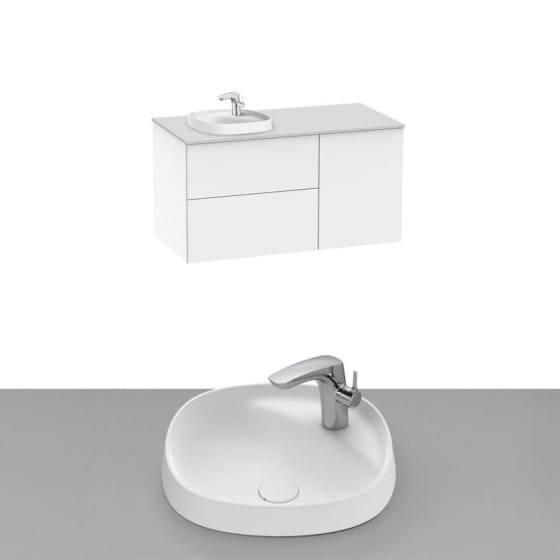 Image of Roca Beyond Wall Hung Vanity Unit With Inset Basin