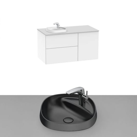 Image of Roca Beyond Wall Hung Vanity Unit With Inset Basin