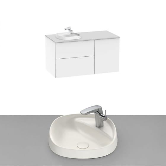 Image of Roca Beyond Wall Hung Vanity Unit With Inset Basin