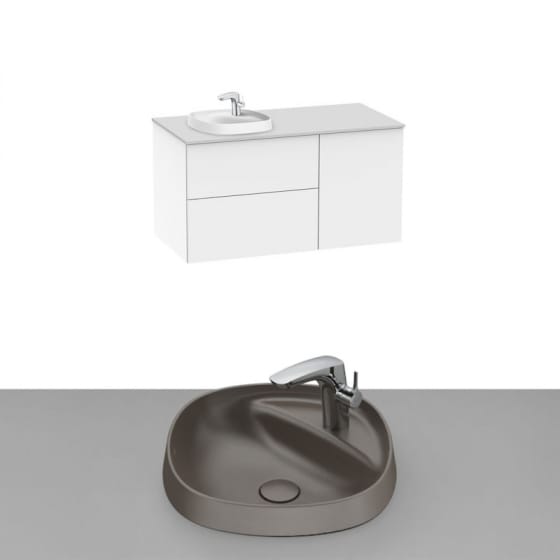 Image of Roca Beyond Wall Hung Vanity Unit With Inset Basin