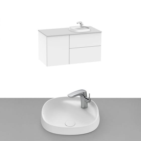 Image of Roca Beyond Wall Hung Vanity Unit With Inset Basin