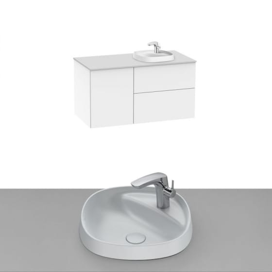 Image of Roca Beyond Wall Hung Vanity Unit With Inset Basin