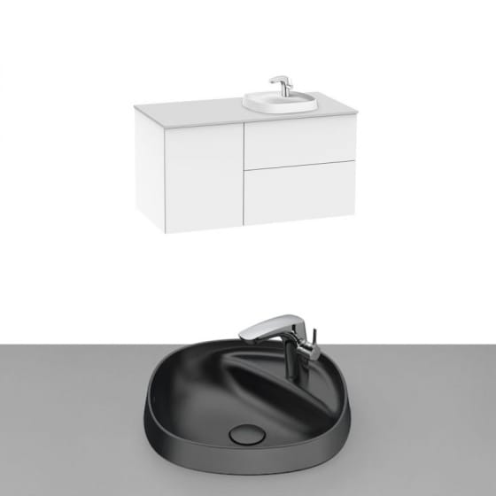 Image of Roca Beyond Wall Hung Vanity Unit With Inset Basin