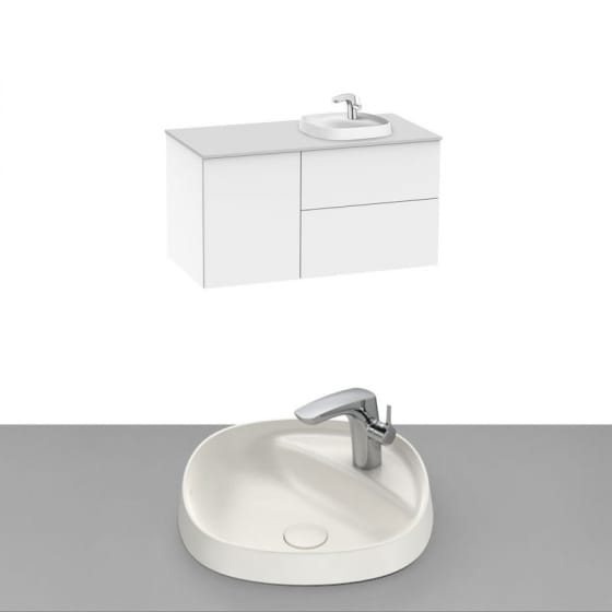 Image of Roca Beyond Wall Hung Vanity Unit With Inset Basin