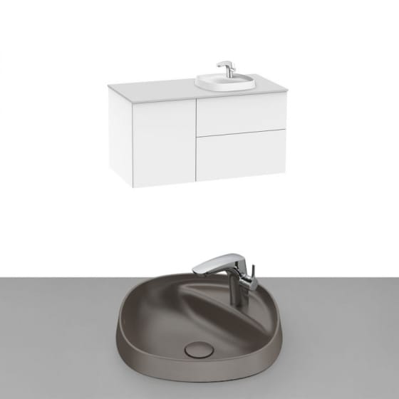 Image of Roca Beyond Wall Hung Vanity Unit With Inset Basin