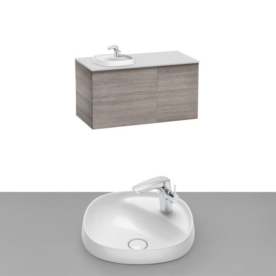 Image of Roca Beyond Wall Hung Vanity Unit With Inset Basin