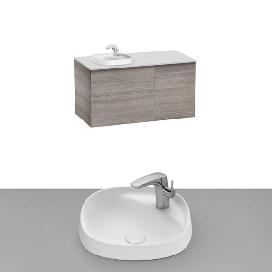 Image of Roca Beyond Wall Hung Vanity Unit With Inset Basin