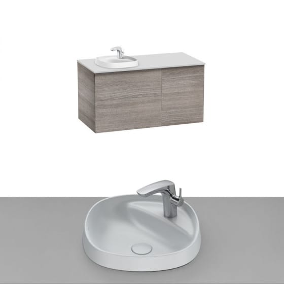 Image of Roca Beyond Wall Hung Vanity Unit With Inset Basin