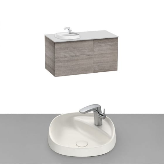 Image of Roca Beyond Wall Hung Vanity Unit With Inset Basin