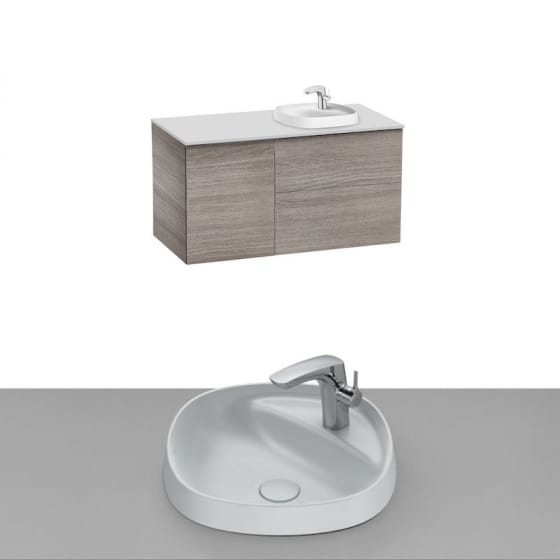 Image of Roca Beyond Wall Hung Vanity Unit With Inset Basin