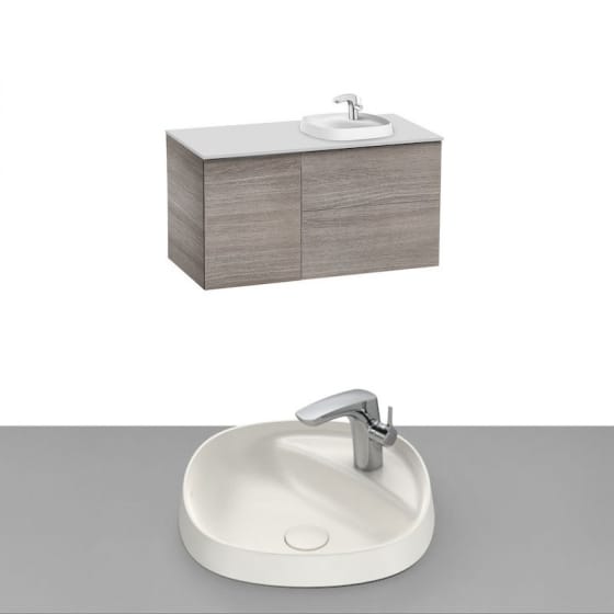 Image of Roca Beyond Wall Hung Vanity Unit With Inset Basin