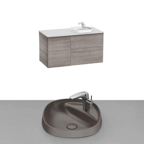 Image of Roca Beyond Wall Hung Vanity Unit With Inset Basin