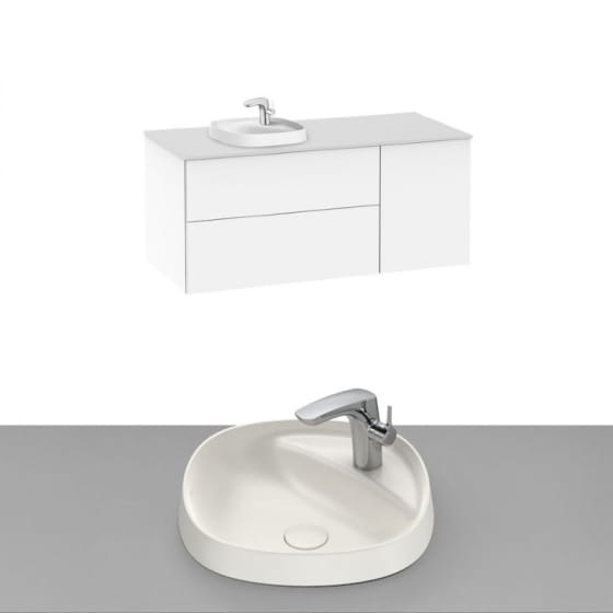 Image of Roca Beyond Wall Hung Vanity Unit With Inset Basin