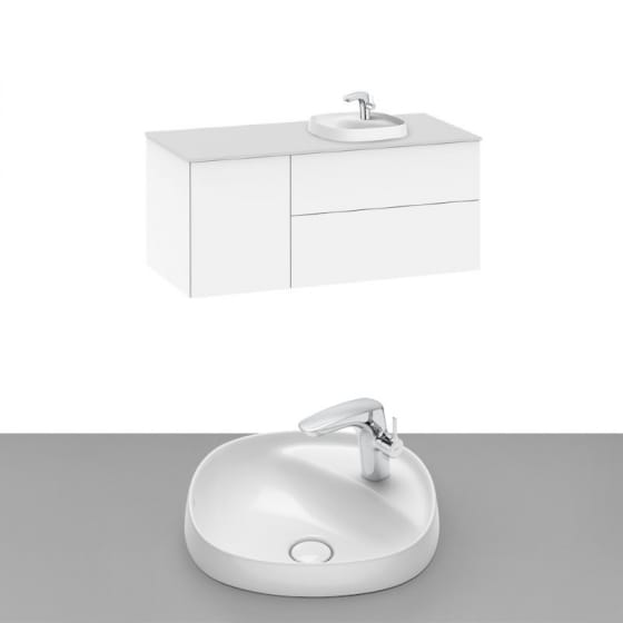 Image of Roca Beyond Wall Hung Vanity Unit With Inset Basin