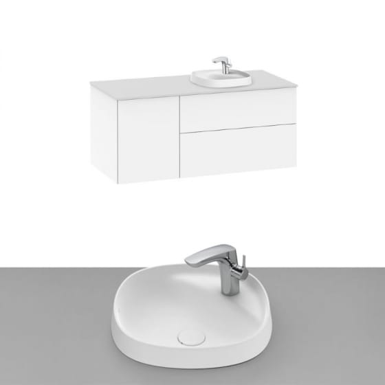 Image of Roca Beyond Wall Hung Vanity Unit With Inset Basin