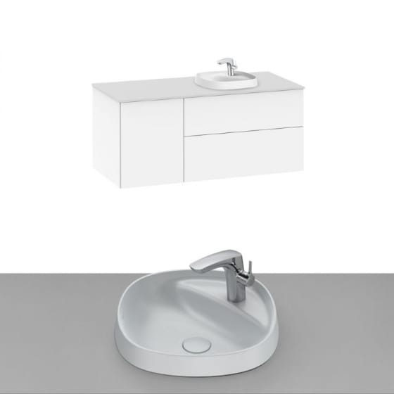 Image of Roca Beyond Wall Hung Vanity Unit With Inset Basin