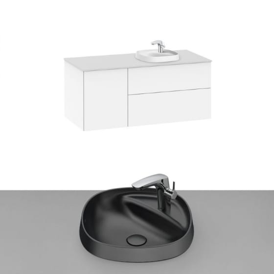 Image of Roca Beyond Wall Hung Vanity Unit With Inset Basin