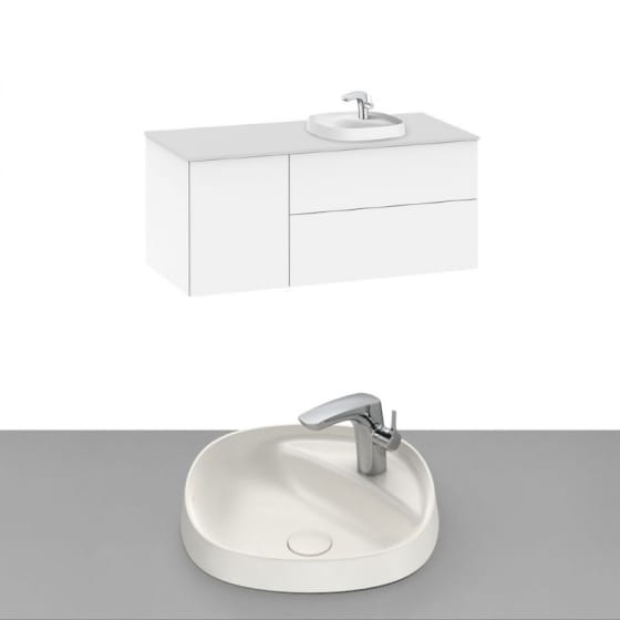 Image of Roca Beyond Wall Hung Vanity Unit With Inset Basin