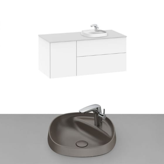 Image of Roca Beyond Wall Hung Vanity Unit With Inset Basin