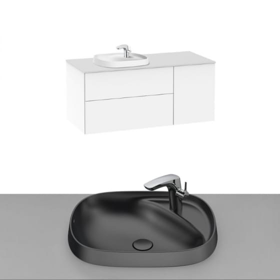 Image of Roca Beyond Wall Hung Vanity Unit With Inset Basin