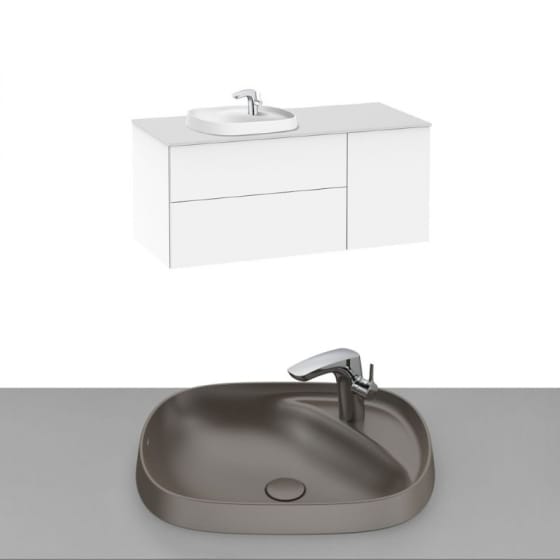 Image of Roca Beyond Wall Hung Vanity Unit With Inset Basin