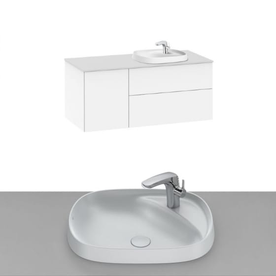 Image of Roca Beyond Wall Hung Vanity Unit With Inset Basin