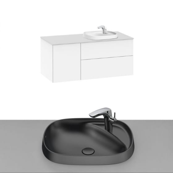 Image of Roca Beyond Wall Hung Vanity Unit With Inset Basin