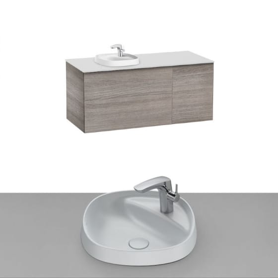 Image of Roca Beyond Wall Hung Vanity Unit With Inset Basin