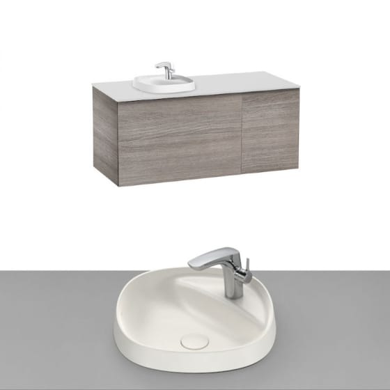 Image of Roca Beyond Wall Hung Vanity Unit With Inset Basin