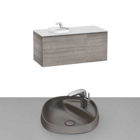 Image of Roca Beyond Wall Hung Vanity Unit With Inset Basin