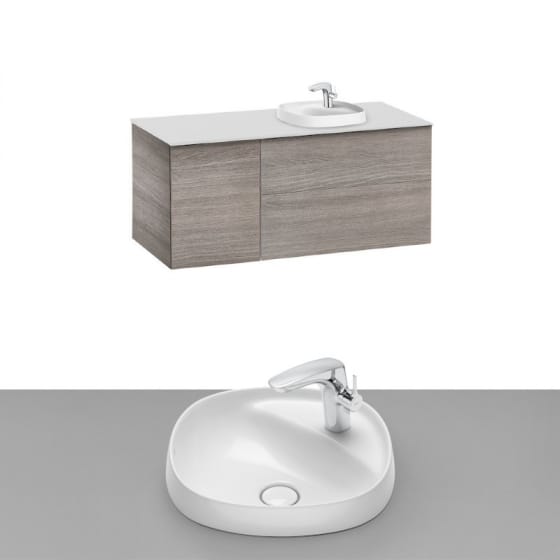 Image of Roca Beyond Wall Hung Vanity Unit With Inset Basin