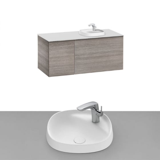 Image of Roca Beyond Wall Hung Vanity Unit With Inset Basin