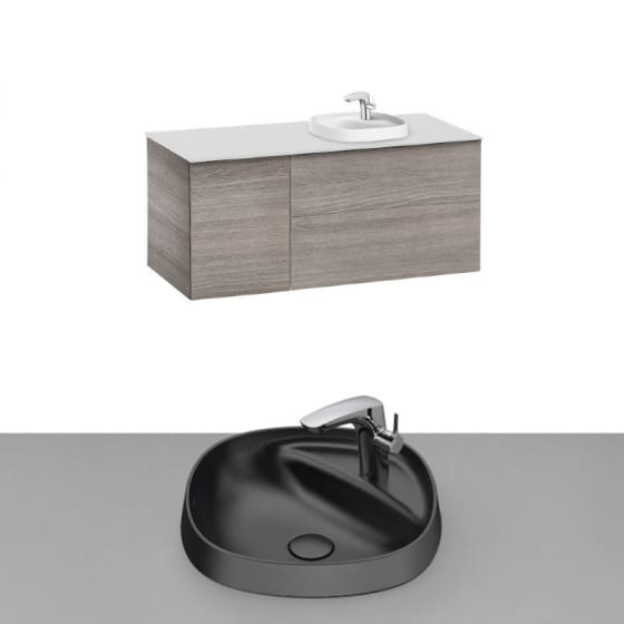 Image of Roca Beyond Wall Hung Vanity Unit With Inset Basin