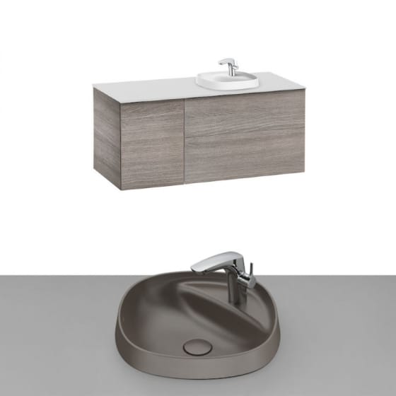 Image of Roca Beyond Wall Hung Vanity Unit With Inset Basin