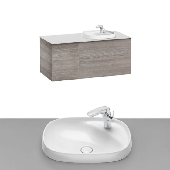 Image of Roca Beyond Wall Hung Vanity Unit With Inset Basin